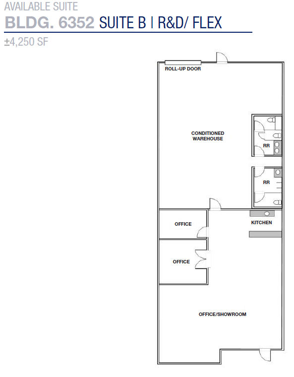 6352 Corte del Abeto, Carlsbad, CA for lease Floor Plan- Image 1 of 1