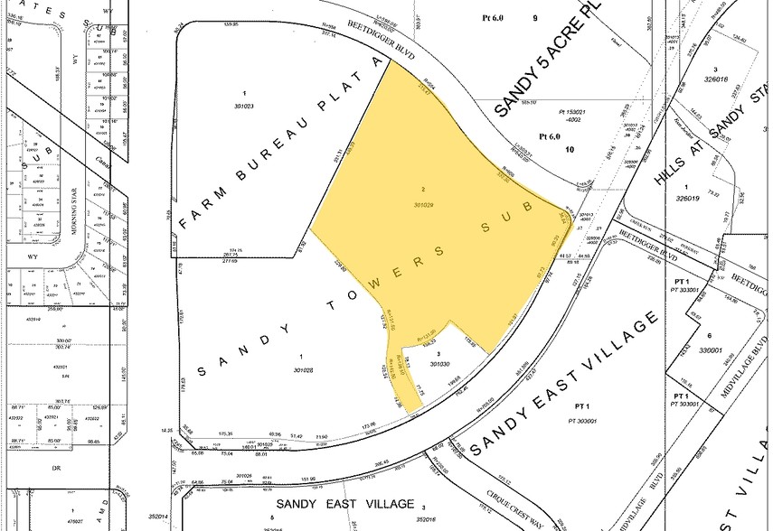 111 E Sego Lily Dr, Sandy, UT à louer - Plan cadastral - Image 2 de 5