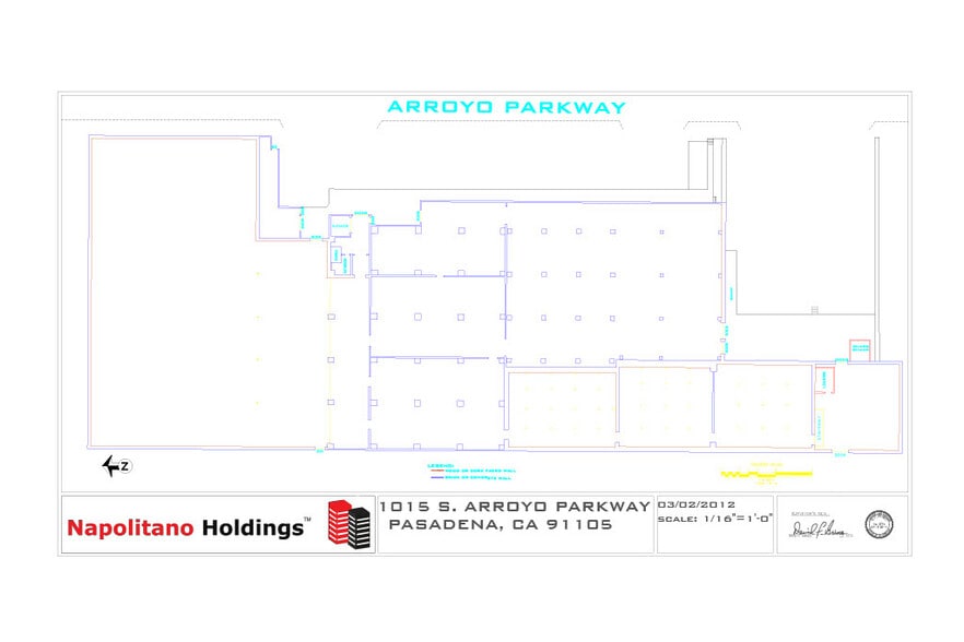 1015 S Arroyo Pky, Pasadena, CA à louer - Plan d’étage - Image 2 de 8