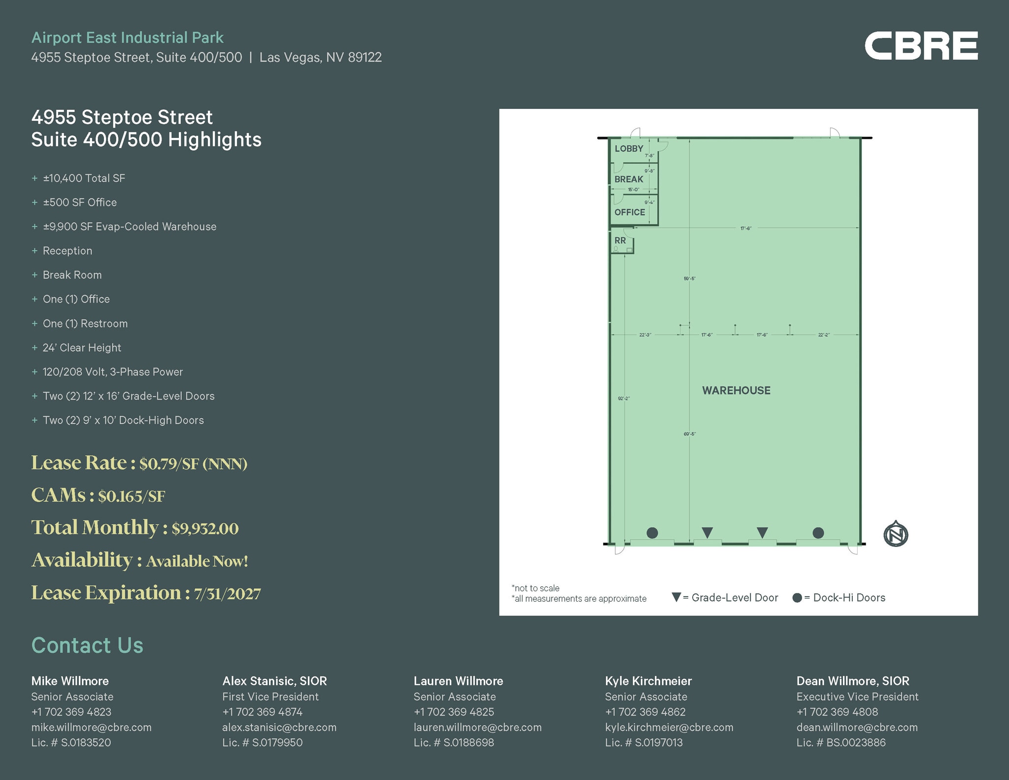 4955 Steptoe St, Las Vegas, NV à louer Plan d’étage- Image 1 de 1