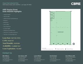 4955 Steptoe St, Las Vegas, NV à louer Plan d’étage- Image 1 de 1