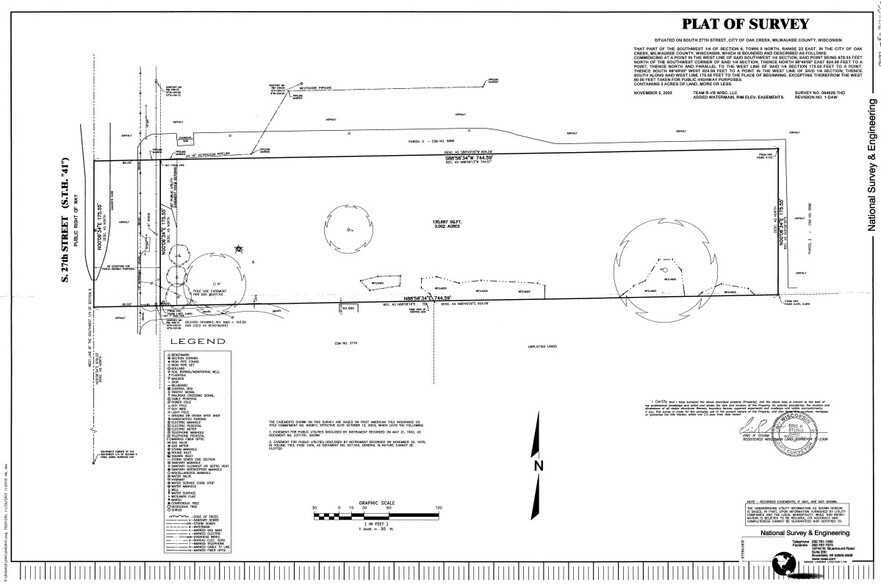 6932 S 27th St, Oak Creek, WI for sale - Plat Map - Image 2 of 2
