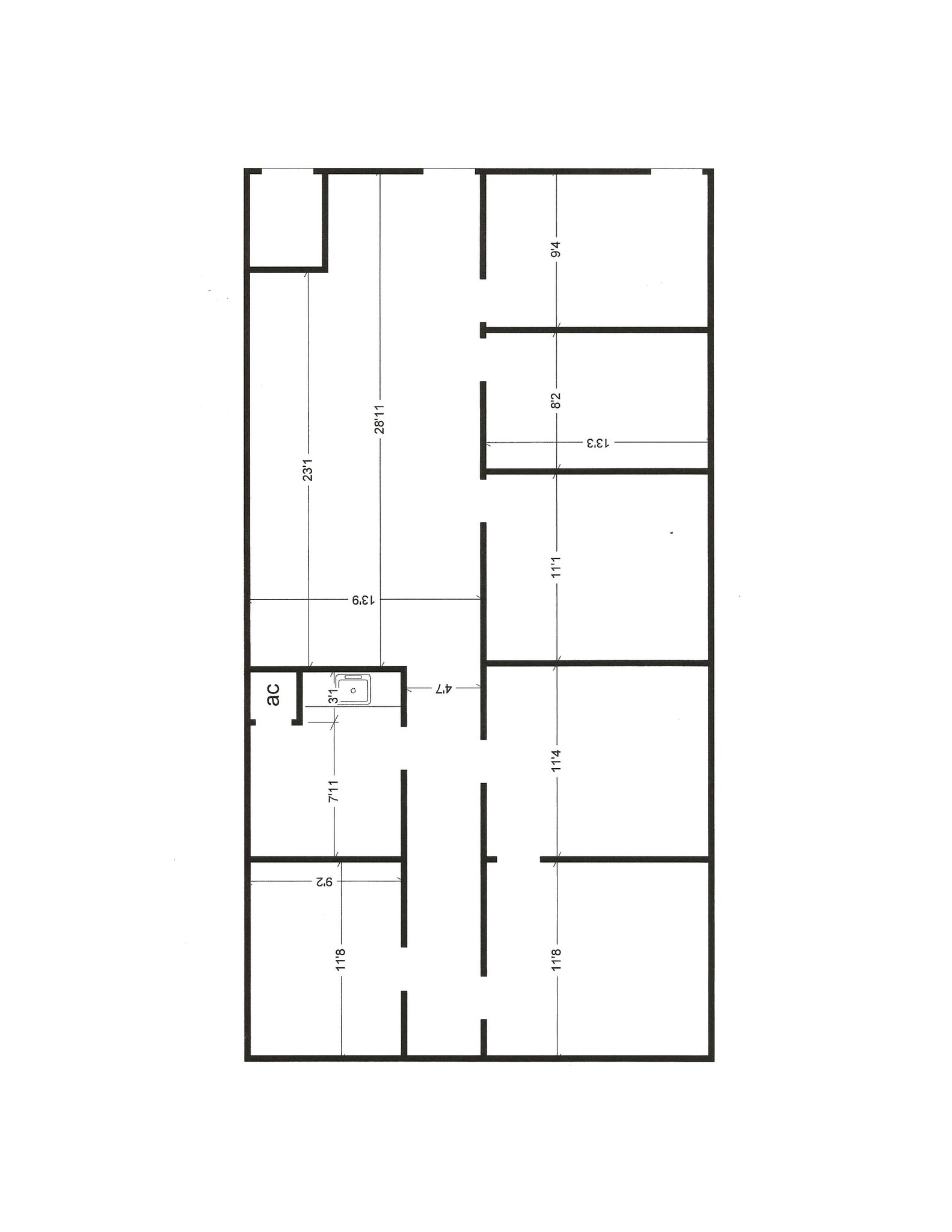 3434 SW 24th Ave, Gainesville, FL à louer Plan d’étage- Image 1 de 6