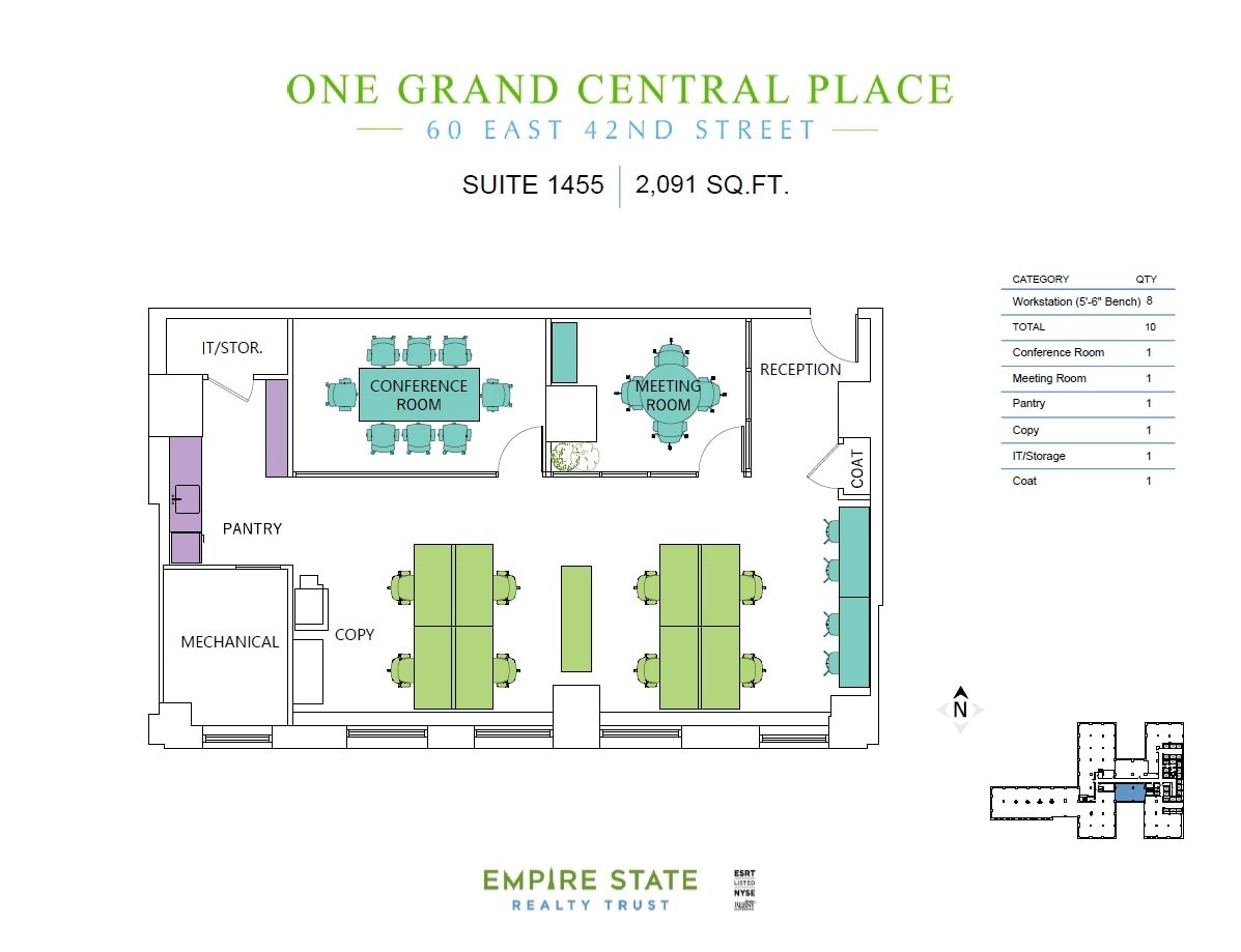 60 E 42nd St, New York, NY for lease Floor Plan- Image 1 of 2