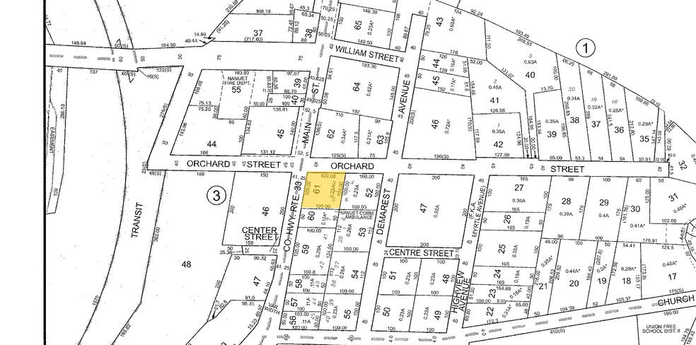 192-200 Main St, Nanuet, NY à louer - Plan cadastral - Image 3 de 3