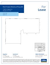 800 Peakwood Dr, Houston, TX à louer Plan d’étage- Image 1 de 1