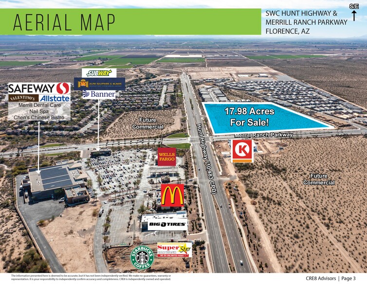 SWC Hunt Highway & Merrill Ranch Parkway, Florence, AZ for sale - Building Photo - Image 3 of 4