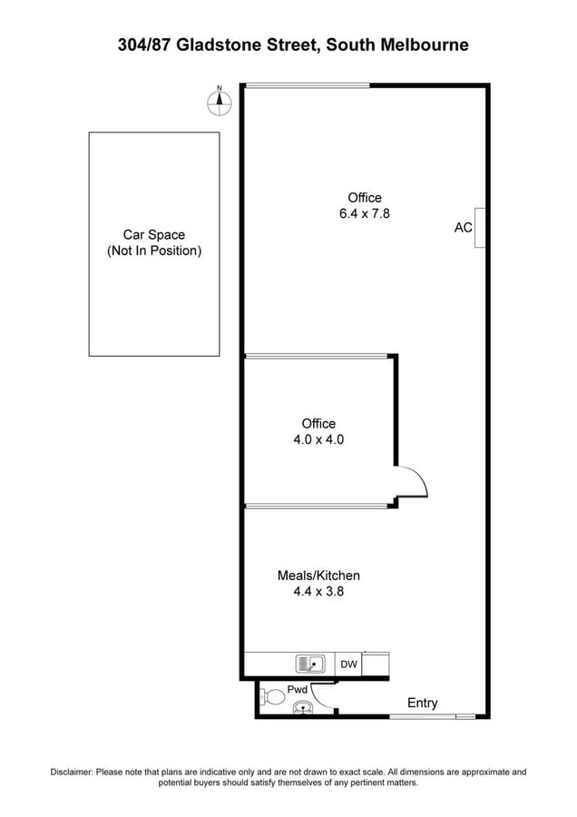 87 Gladstone St, SOUTH MELBOURNE, VIC 3205 - Unité 3.04 - - Plan d’étage - Image 1 of 8