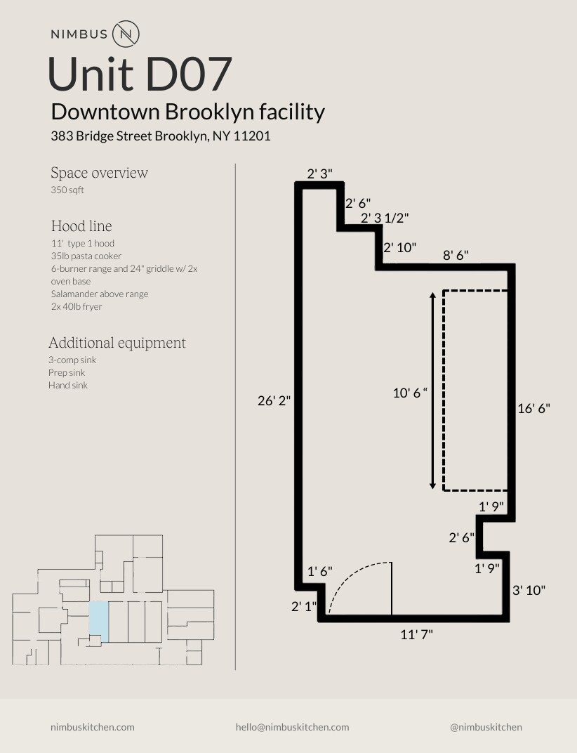 383 Bridge St, Brooklyn, NY à louer Plan d’étage- Image 1 de 1