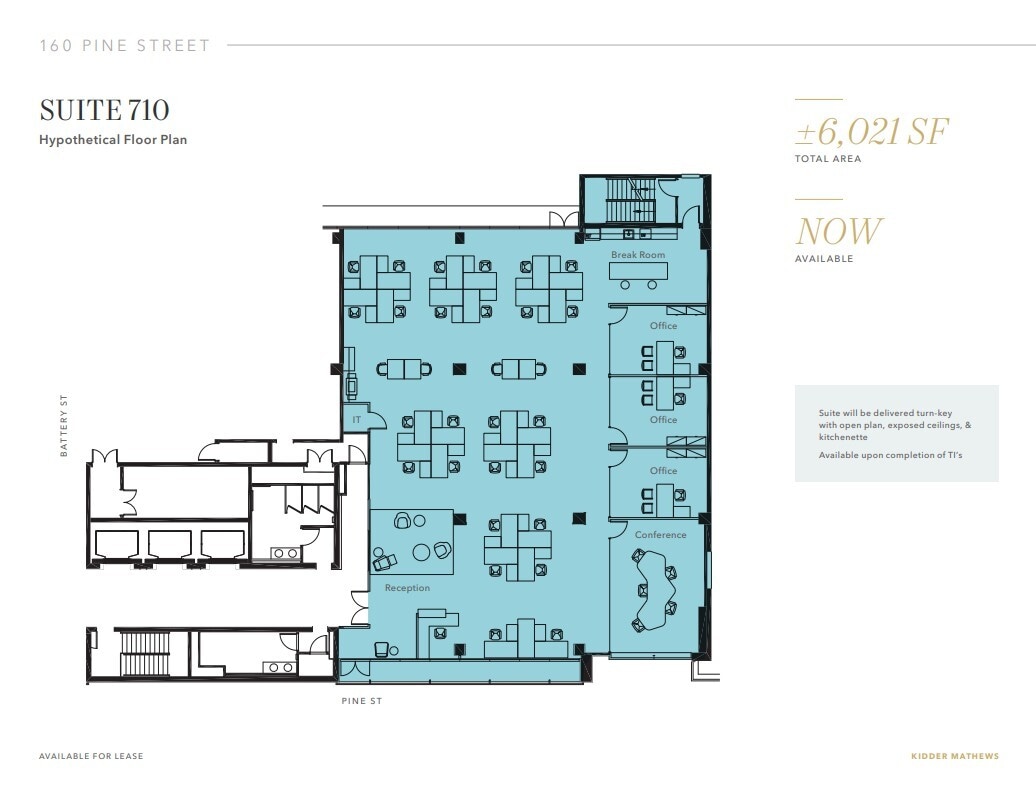 160 Pine St, San Francisco, CA for lease Floor Plan- Image 1 of 1