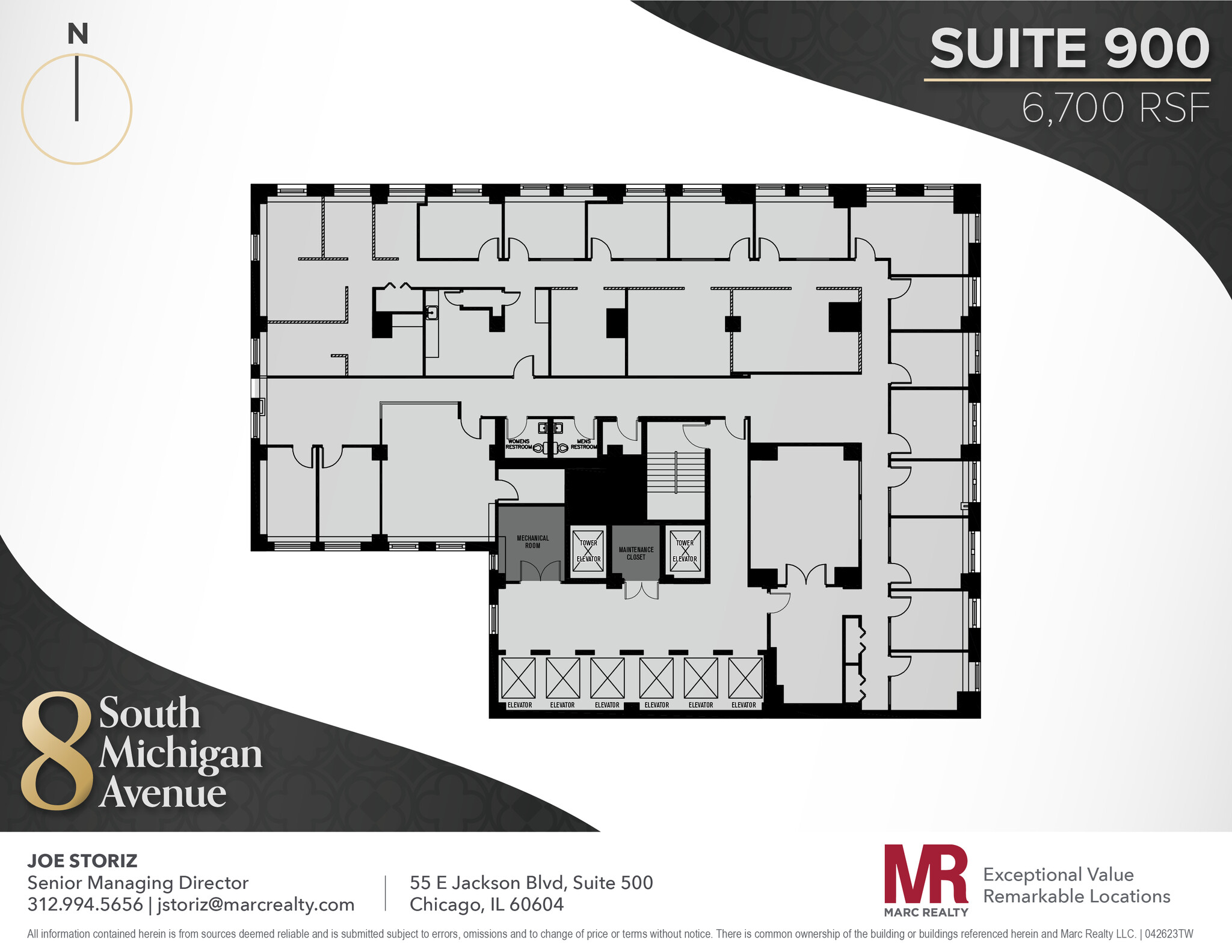 8 S Michigan Ave, Chicago, IL à louer Plan d  tage- Image 1 de 6