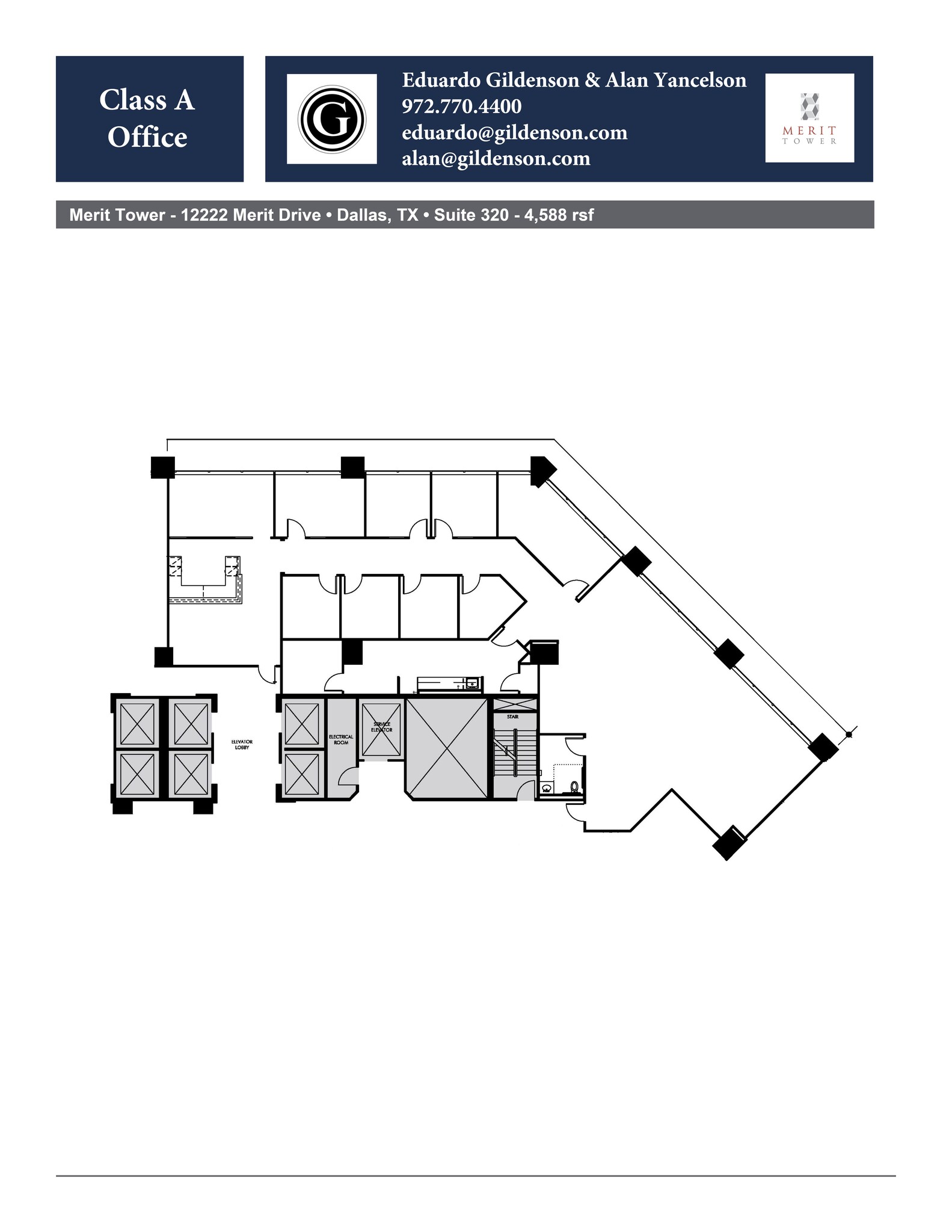 12222 Merit Dr, Dallas, TX à louer Plan de site- Image 1 de 1