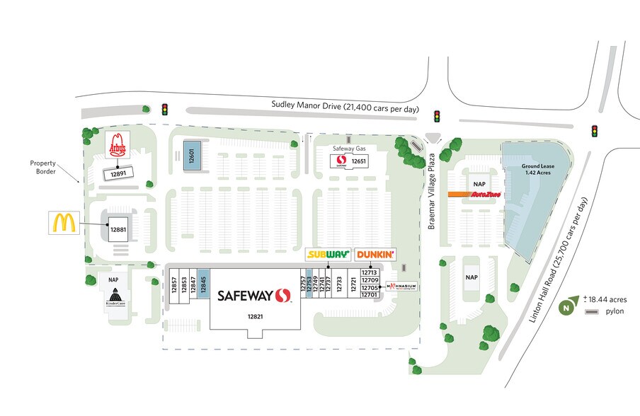 12701-12857 Sudley Manor Dr, Bristow, VA à louer - Plan de site - Image 3 de 26