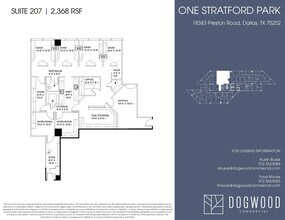 18383 Preston Rd, Dallas, TX à louer Plan d’étage- Image 1 de 1