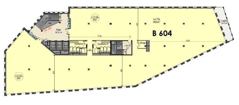 12 Avenue Émile Baudot, Palaiseau, ESS 91120 - Unit 16a - - Floor Plan - Image 1 of 1