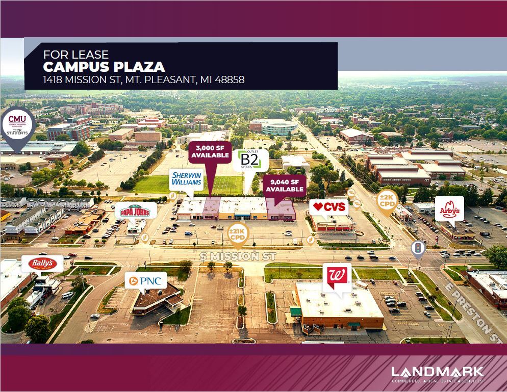 1412-1418 S Mission St, Mount Pleasant, MI à louer Photo du bâtiment- Image 1 de 2