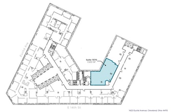 1400-1422 Euclid Ave, Cleveland, OH à louer Plan d’étage- Image 1 de 1