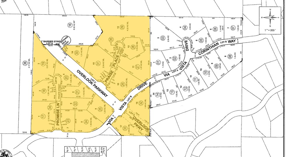 Overlook Pky & Via Vista Dr, Riverside, CA à vendre - Plan cadastral - Image 3 de 10