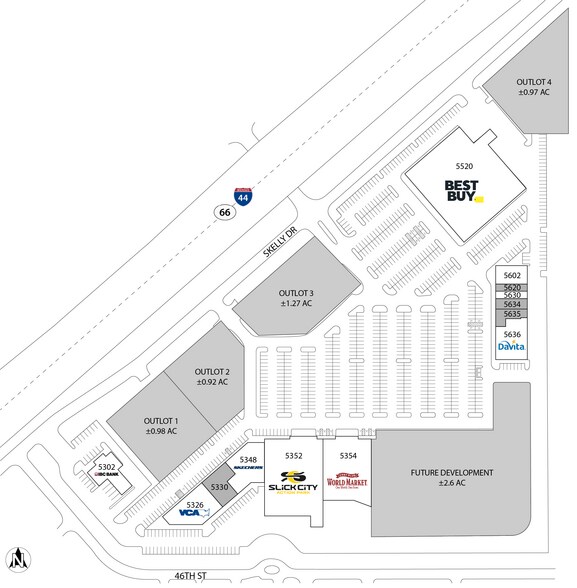 E Skelly Dr, Tulsa, OK for lease - Site Plan - Image 2 of 3