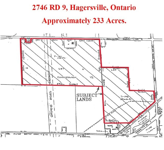 2746 Regional Rd 9, Hagersville, ON à vendre - Plan de site - Image 1 de 1