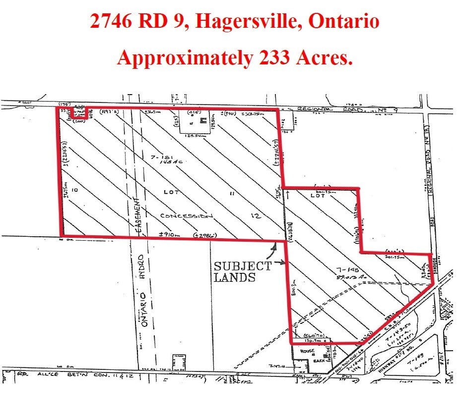 2746 Regional Rd 9, Hagersville, ON for sale Site Plan- Image 1 of 2