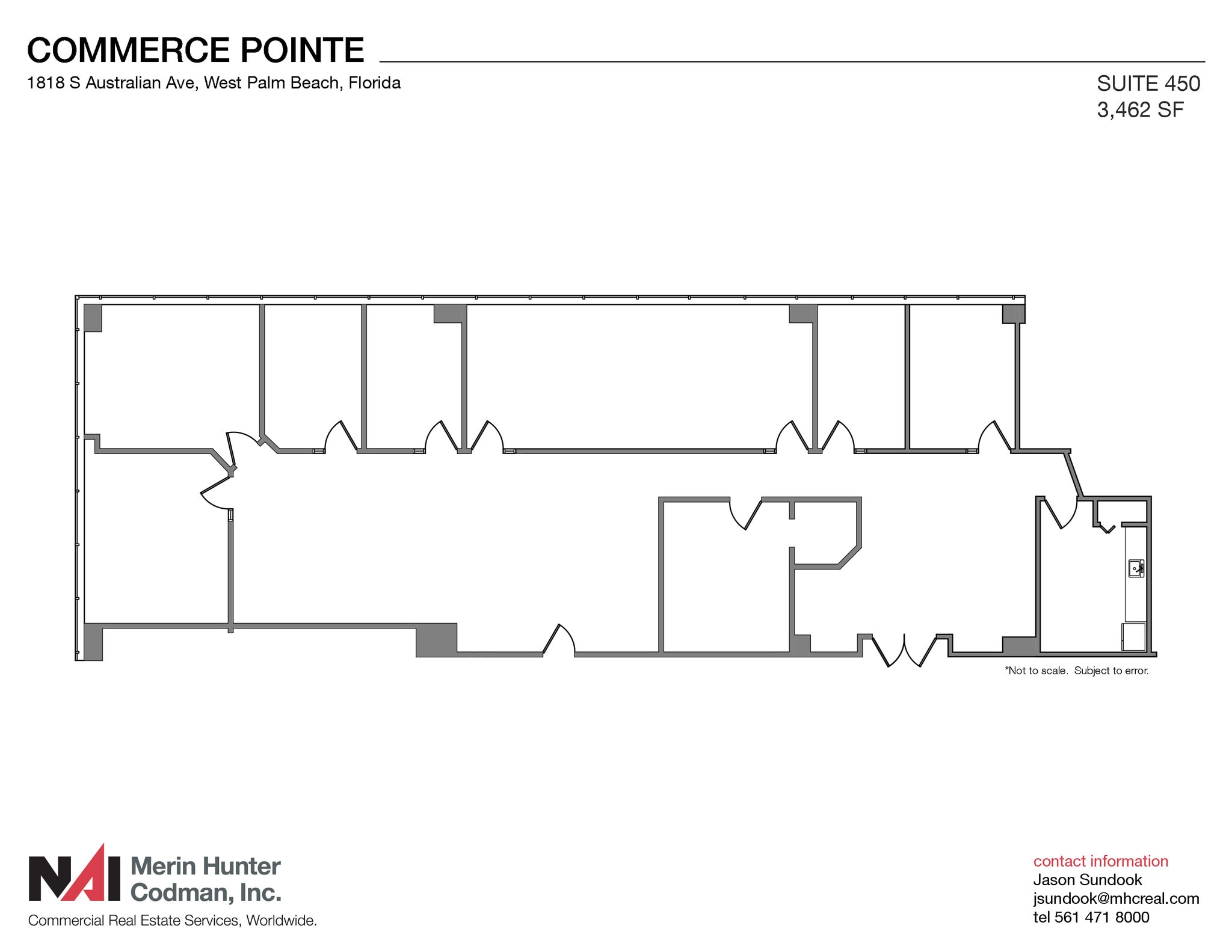 1818 S Australian Ave, West Palm Beach, FL à louer Plan d’étage- Image 1 de 2