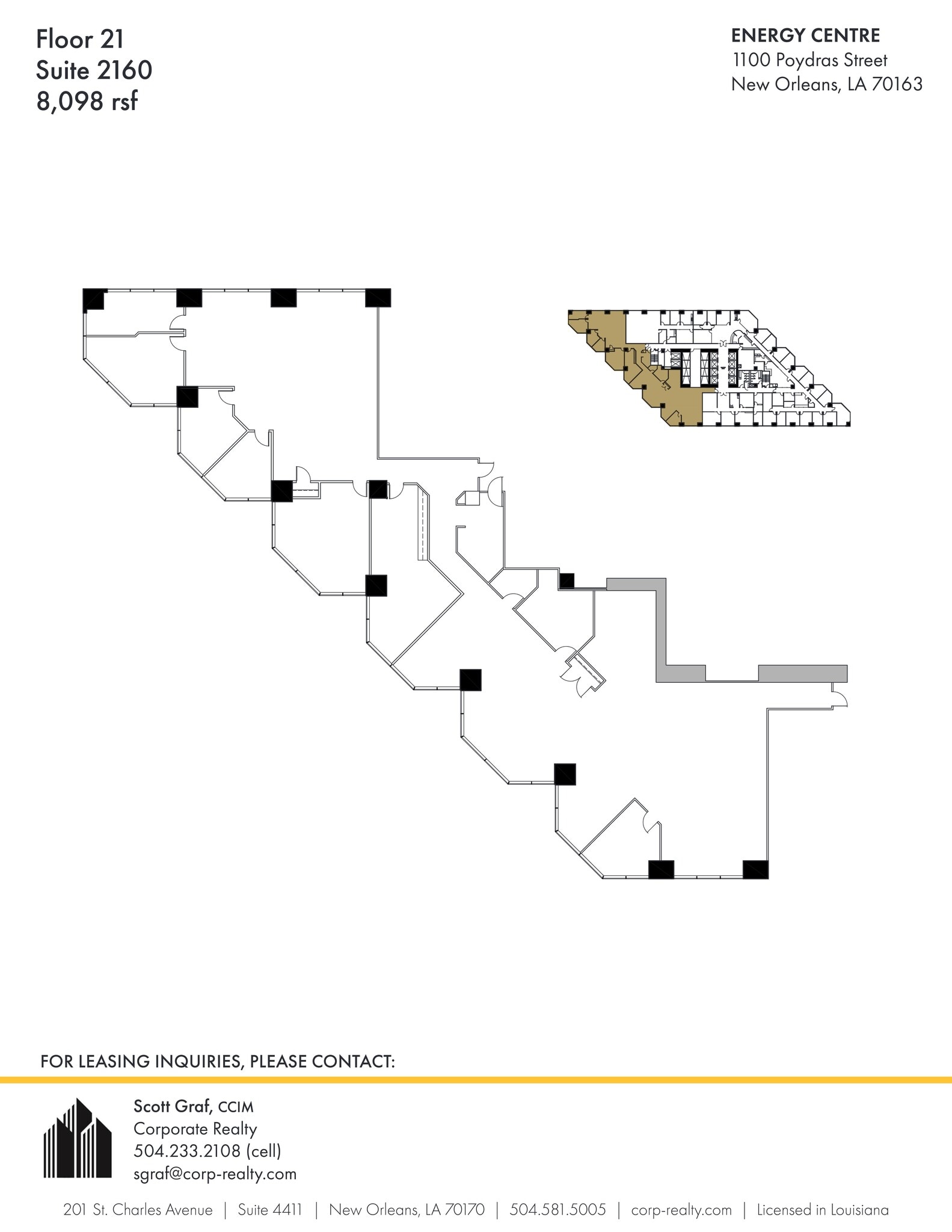 1100 Poydras St, New Orleans, LA for lease Site Plan- Image 1 of 1