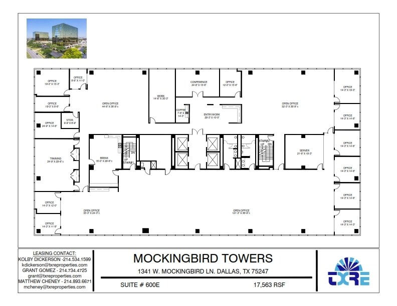 1341 W Mockingbird Ln, Dallas, TX for lease Floor Plan- Image 1 of 2
