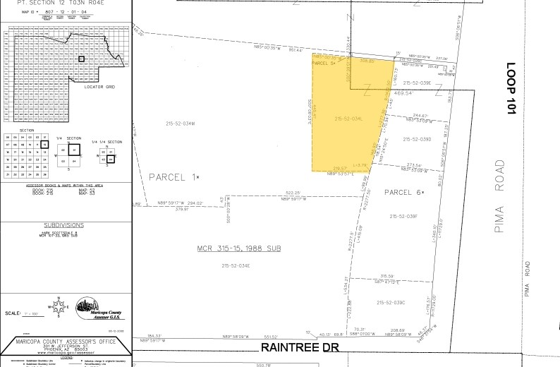 8698 E Raintree Dr, Scottsdale, AZ à louer - Plan cadastral - Image 2 de 25
