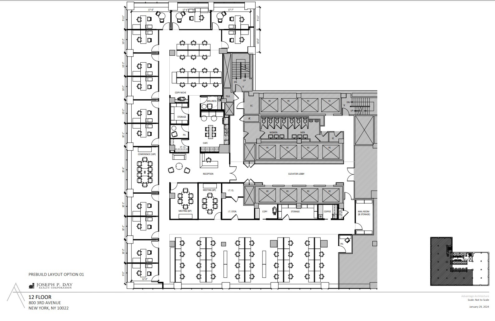 800 Third Ave, New York, NY à louer Plan d’étage- Image 1 de 1