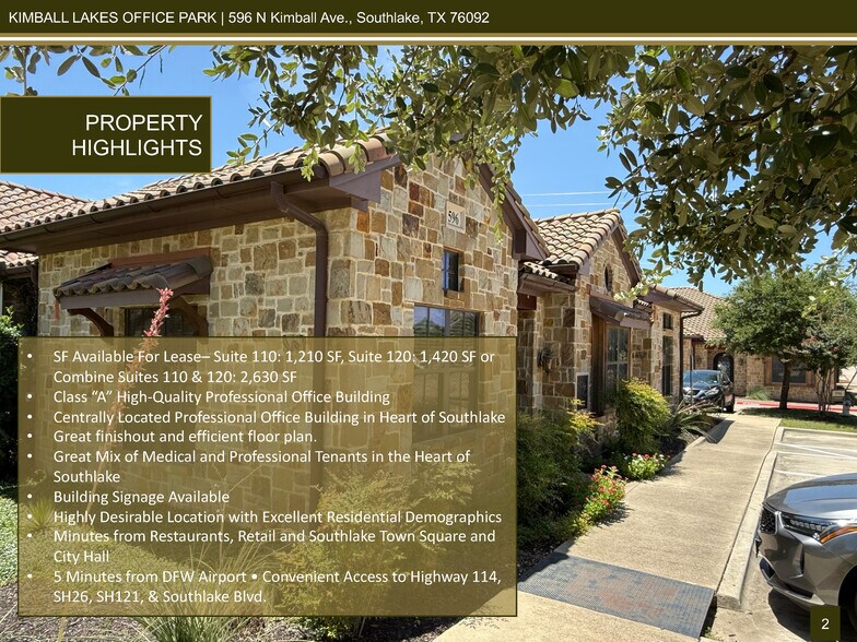 596 N Kimball Ave, Southlake, TX à louer - Photo du bâtiment - Image 2 de 11