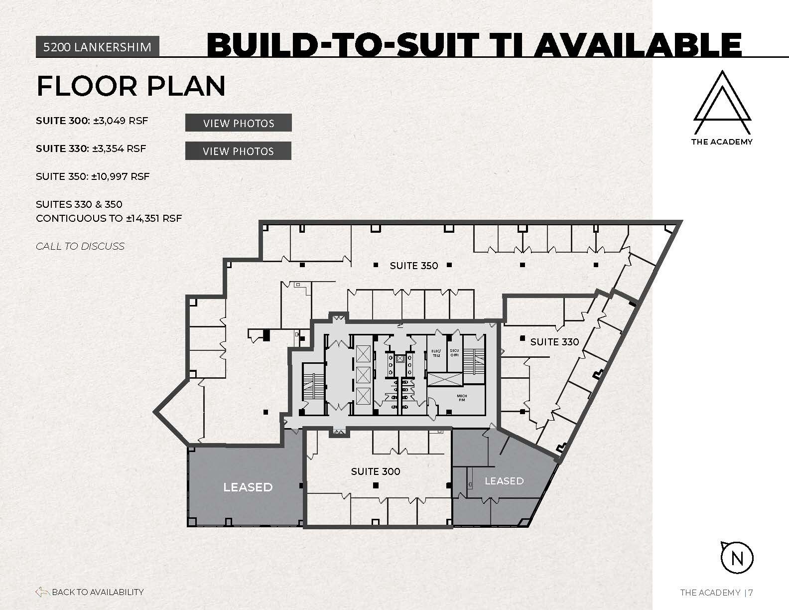 5200 Lankershim Blvd, North Hollywood, CA à louer Plan d’étage- Image 1 de 1