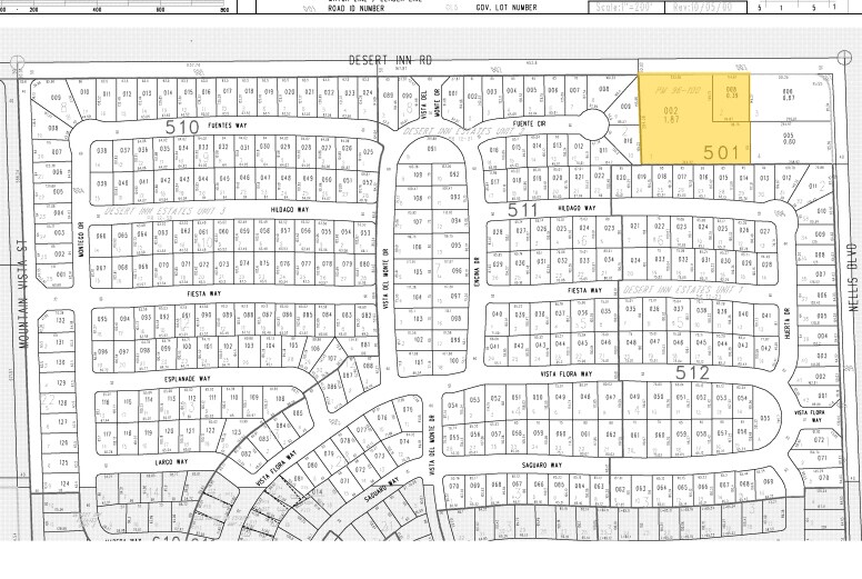 4915 E Desert Inn Rd, Las Vegas, NV à vendre - Plan cadastral - Image 3 de 3
