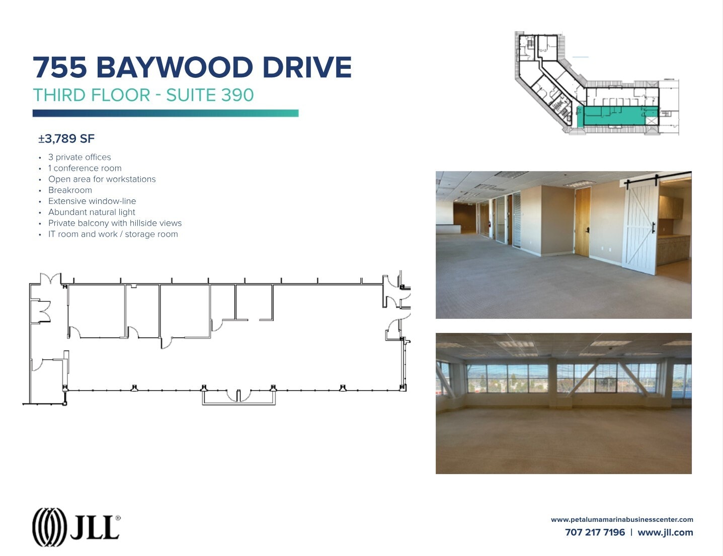 755-775 Baywood Dr, Petaluma, CA à louer Plan d’étage- Image 1 de 5