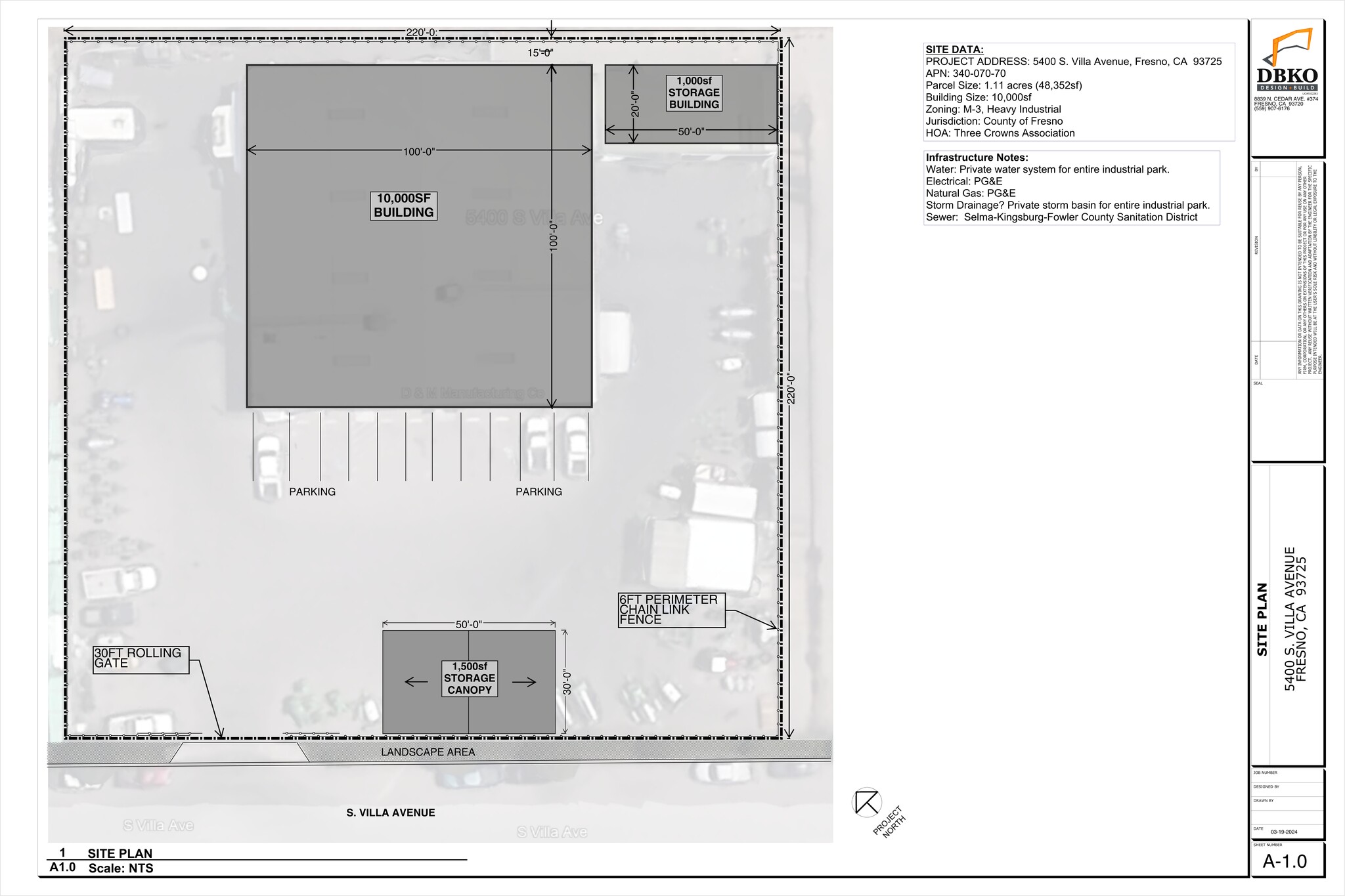 5400 S Villa Ave, Fresno, CA for lease Site Plan- Image 1 of 1