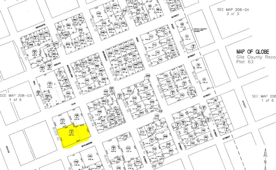 101 S Hill St, Globe, AZ for lease - Plat Map - Image 2 of 2