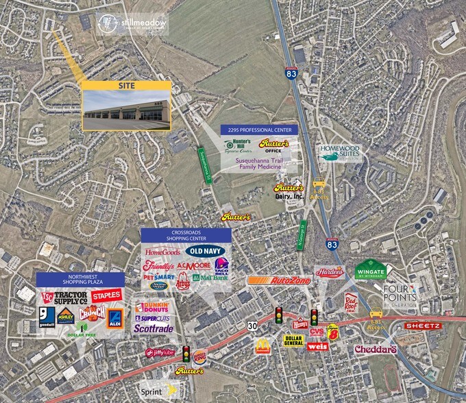 555 Ryan Run Rd, York, PA for lease - Aerial - Image 2 of 4