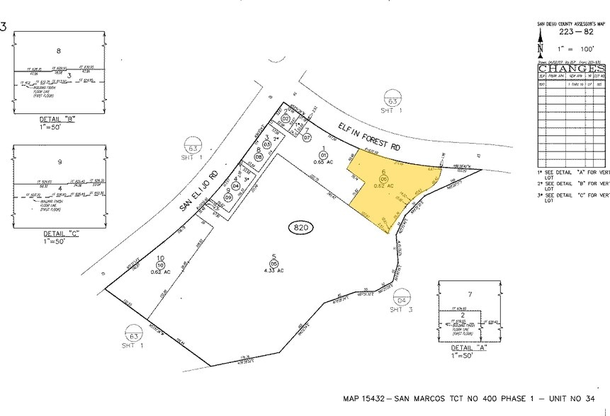 1301 Elfin Forest Rd, San Marcos, CA for sale - Plat Map - Image 2 of 2