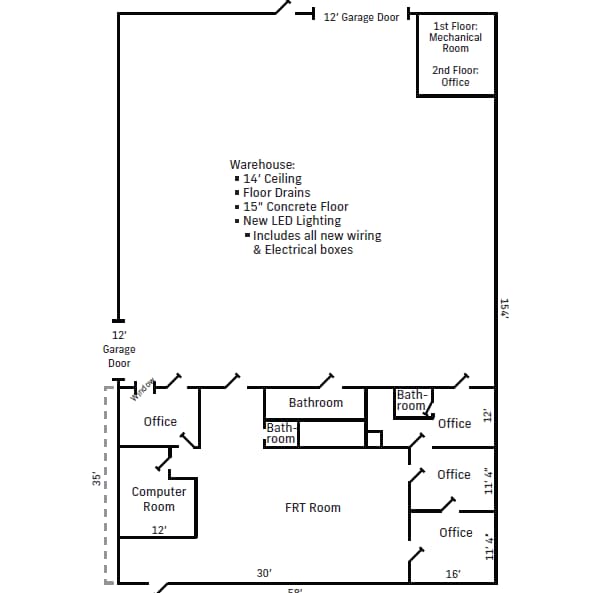 1001 3rd Ave, Coraopolis, PA for lease Floor Plan- Image 1 of 1