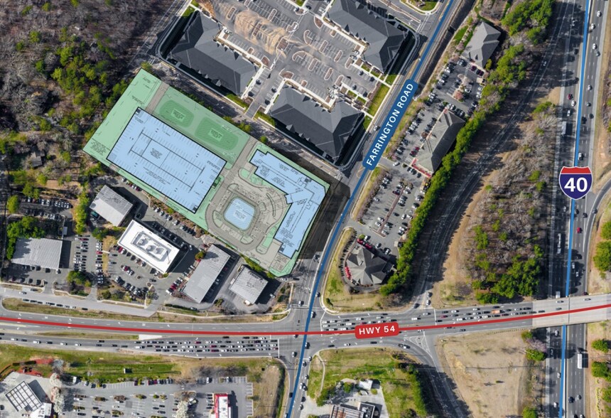 5936 Farrington Rd, Chapel Hill, NC à vendre - Aérien - Image 3 de 3