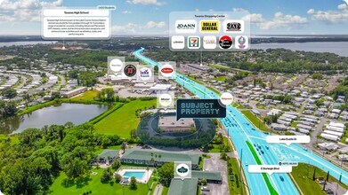 680 E Burleigh Blvd, Tavares, FL - AERIAL  map view