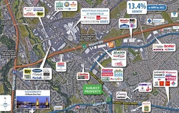 2600 Sunset Blvd, Rocklin, CA - Aérien  Vue de la carte