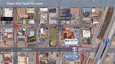 1701-1717 Texas Ave, Lubbock, TX - AÉRIEN Vue de la carte - Image1