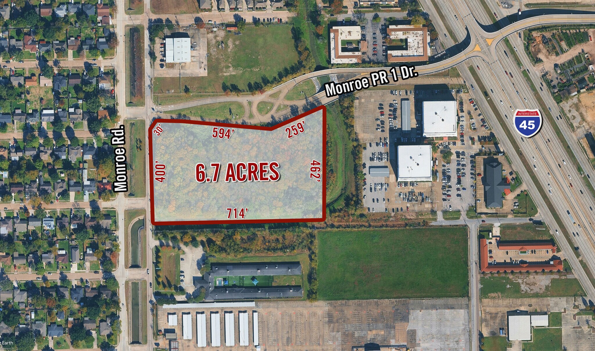 0 Monroe Rd, Houston, TX à vendre Photo du bâtiment- Image 1 de 7