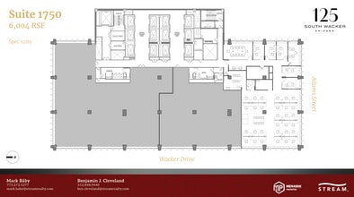 125 S Wacker Dr, Chicago, IL à louer Plan d’étage- Image 1 de 1