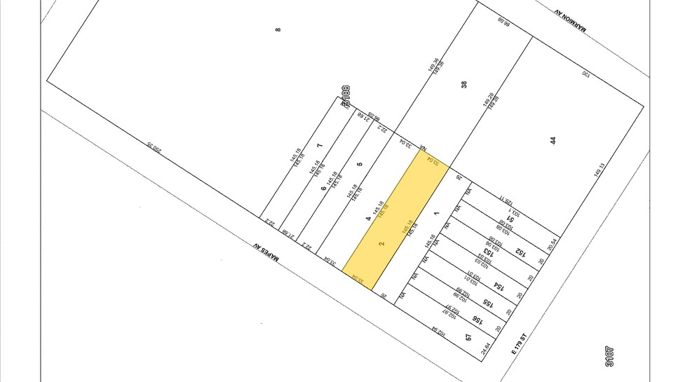 2048 Mapes Ave, Bronx, NY for sale - Plat Map - Image 2 of 5