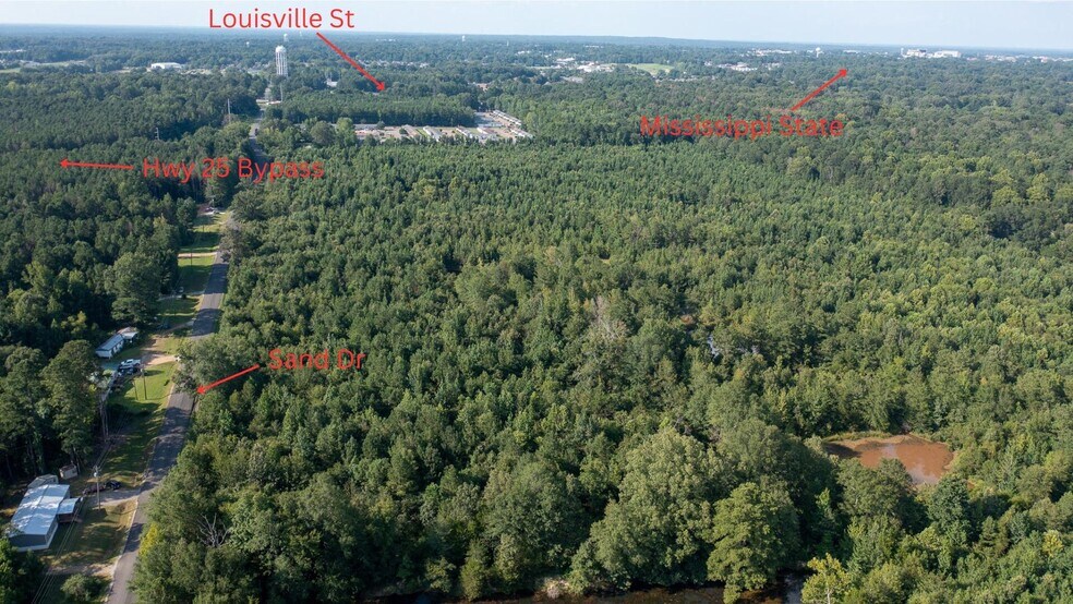 0 E Side Sand Rd, Starkville, MS for sale - Aerial - Image 2 of 11