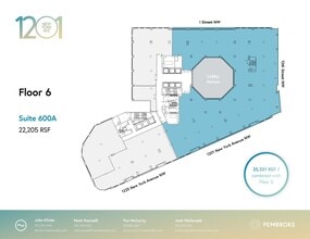 1201 New York Ave NW, Washington, DC à louer Plan d’étage- Image 1 de 1