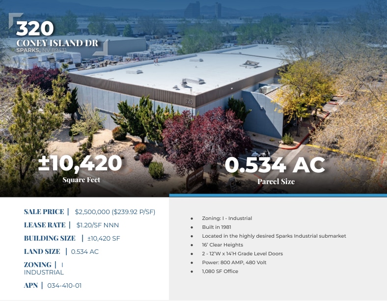 320 Coney Island Dr, Sparks, NV for sale Building Photo- Image 1 of 7