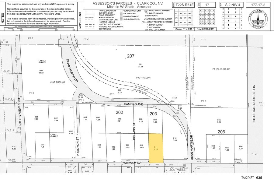 Wigwam Ave, Las Vegas, NV à vendre - Plan cadastral - Image 3 de 3